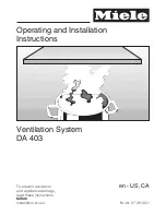 Предварительный просмотр 1 страницы Miele DA 403 Operating And Installation Instructions