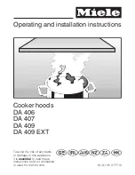 Miele DA 406 Operating And Installation Instructions предпросмотр