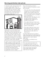 Предварительный просмотр 8 страницы Miele DA 406 Operating And Installation Manual