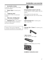 Предварительный просмотр 27 страницы Miele DA 408 Operating And Installation Instructions