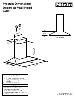 Предварительный просмотр 1 страницы Miele DA 409 Product Dimensions