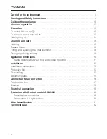 Предварительный просмотр 2 страницы Miele DA 416-4 Operating And Installation Manual