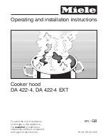 Предварительный просмотр 1 страницы Miele DA 422-4 Operating And Installation Manual