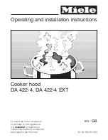 Miele DA 422-4 Operating And Installation Manual preview