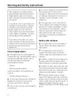 Предварительный просмотр 4 страницы Miele DA 422-4 Operating And Installation Manual