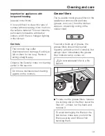 Preview for 19 page of Miele DA 422-4 Operating And Installation Manual