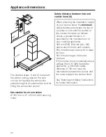 Предварительный просмотр 22 страницы Miele DA 422-4 Operating And Installation Manual