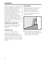 Предварительный просмотр 26 страницы Miele DA 422-4 Operating And Installation Manual