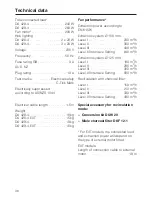 Предварительный просмотр 38 страницы Miele DA 428-4 Operating And Installation Instructions