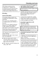 Предварительный просмотр 33 страницы Miele DA 4288 W Operating And Installation Instructions