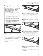 Предварительный просмотр 25 страницы Miele DA 430-4 Operating And Installation Instruction