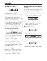 Preview for 12 page of Miele DA 446-4 Operating And Installation Manual