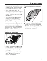 Preview for 21 page of Miele DA 446-4 Operating And Installation Manual