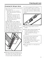 Preview for 25 page of Miele DA 489-4 Operating And Installation Instructions