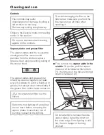 Предварительный просмотр 22 страницы Miele DA 489-4 Operating And Installation Manual