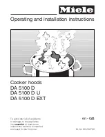 Miele DA 5100 D Operating And Installation Instructions предпросмотр