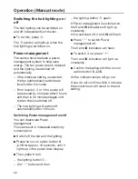 Предварительный просмотр 22 страницы Miele DA 5106 Operating And Installation Instructions