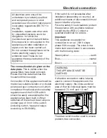 Предварительный просмотр 49 страницы Miele DA 5106 Operating And Installation Instructions