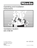 Предварительный просмотр 1 страницы Miele DA 5190 W Operating And Installation Instructions