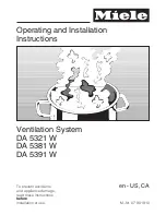 Preview for 1 page of Miele DA 5321 W Operating And Installation Manual