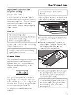 Предварительный просмотр 19 страницы Miele DA 5330 D Operating And Installation Instructions