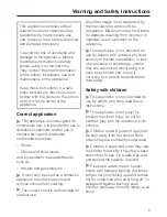 Предварительный просмотр 5 страницы Miele DA 5330 D Operating And Installation Manual