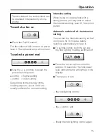 Предварительный просмотр 15 страницы Miele DA 5330 D Operating And Installation Manual
