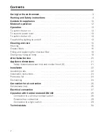 Предварительный просмотр 2 страницы Miele DA 5490 W Operating And Installation Manual