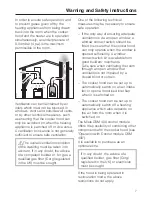 Preview for 7 page of Miele DA 5490 W Operating And Installation Manual
