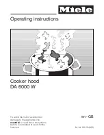 Preview for 1 page of Miele DA 6000 W Operating Instructions Manual