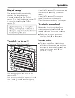 Preview for 15 page of Miele DA 6000 W Operating Instructions Manual