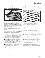 Preview for 21 page of Miele DA 6000 W Operating Instructions Manual