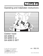 Предварительный просмотр 1 страницы Miele DA 6290 D Operating And Installation Instructions