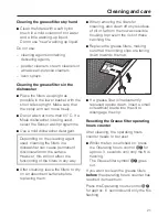 Предварительный просмотр 21 страницы Miele DA 6290 D Operating And Installation Instructions