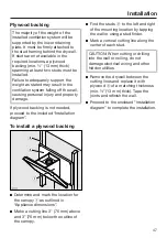 Preview for 47 page of Miele DA 6798 W Operating And Installation Instructions