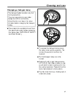 Предварительный просмотр 27 страницы Miele DA 7000 D Operating And Installation Instructions