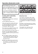 Preview for 22 page of Miele DA 7378 D Operating And Installation Instructions