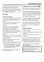 Preview for 33 page of Miele DA 7378 D Operating And Installation Instructions