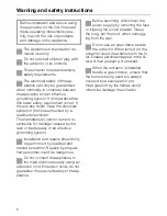 Предварительный просмотр 6 страницы Miele DA 8-2 Operating Instructions Manual