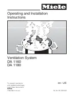 Preview for 1 page of Miele DA1180 Operating And Installation Instructions