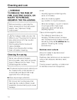 Preview for 10 page of Miele DA1180 Operating And Installation Instructions