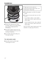 Предварительный просмотр 26 страницы Miele DA1180 Operating And Installation Instructions