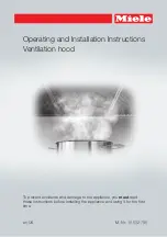 Miele DA1260SS Operating And Installation Instructions предпросмотр