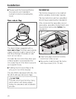 Preview for 28 page of Miele DA2210 Operating And Installation Instruction