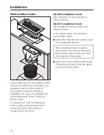 Preview for 30 page of Miele DA2210 Operating And Installation Instruction