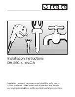 Предварительный просмотр 1 страницы Miele DA250-4 Installation Manual