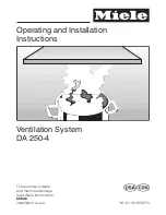 Предварительный просмотр 1 страницы Miele DA250-4 Operating And Installation Instructions