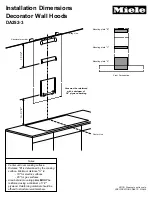 Предварительный просмотр 2 страницы Miele DA252-3 Product Dimensions