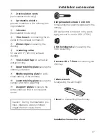 Предварительный просмотр 27 страницы Miele DA279-3 Operating And Installation Instructions