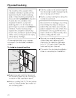 Предварительный просмотр 28 страницы Miele DA279-4 Operating And Installation Manual